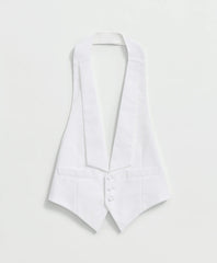 Black Fleece Formal Vest in Cotton Pique
