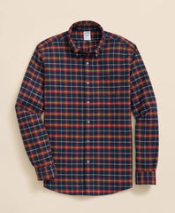 Portuguese Flannel Polo Button Down Collar, WIndowpane Shirt