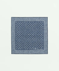 Batik Foulard Cotton-Linen Pocket Square