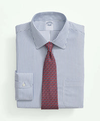 Brooks Brothers Explorer Collection Non-Iron Twill Ainsley Collar, Stripe Dress Shirt