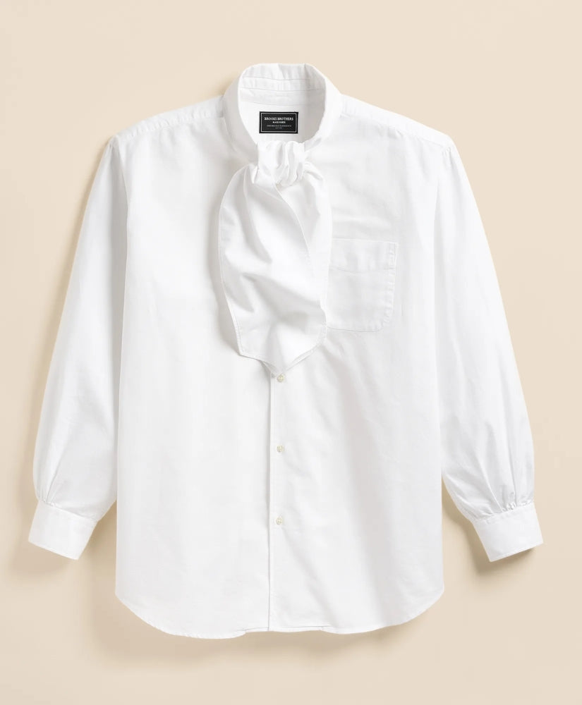 Brooks Brothers X Engineered Garments Cotton Oxford Ascot Collar Oversized Dress Shirt