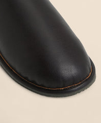 Leather Shearling Slippers