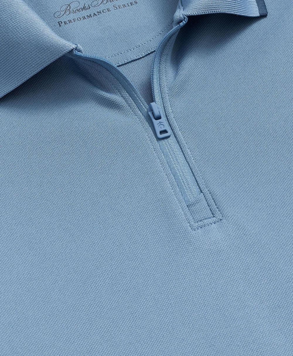 Performance Series Quarter-Zip Pique Polo Shirt