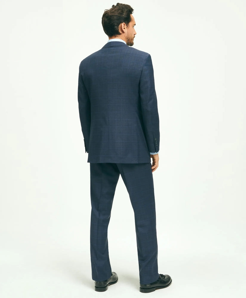 Traditional Fit Wool Checked 1818 Suit