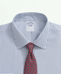 Brooks Brothers Explorer Collection Non-Iron Twill Ainsley Collar, Stripe Dress Shirt